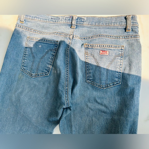 Miss Sixty faded denim flare bottom jeans. Size 28. In great condition. - Picture 6 of 9